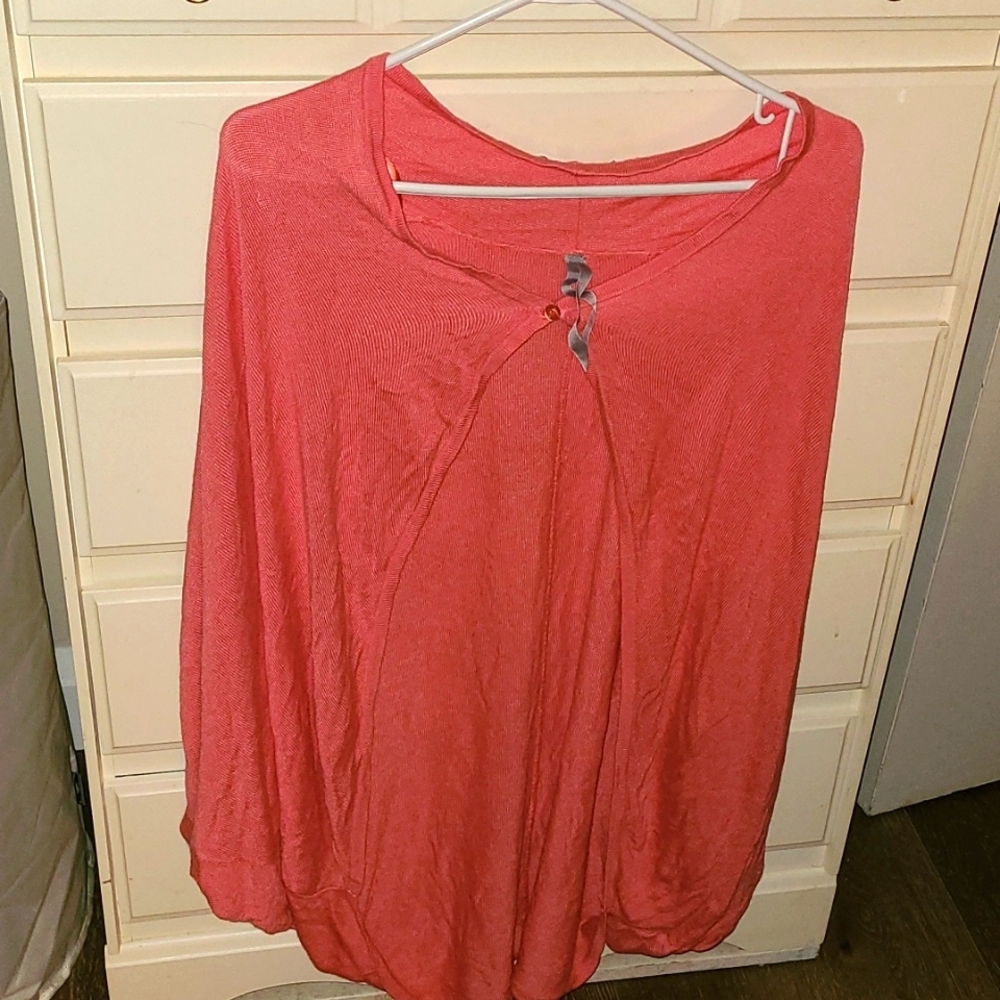 Melissa McCarthy Melon Coloured Batwing Style Cardigan